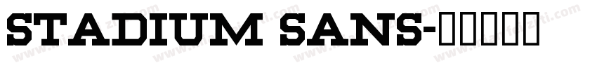 Stadium Sans字体转换